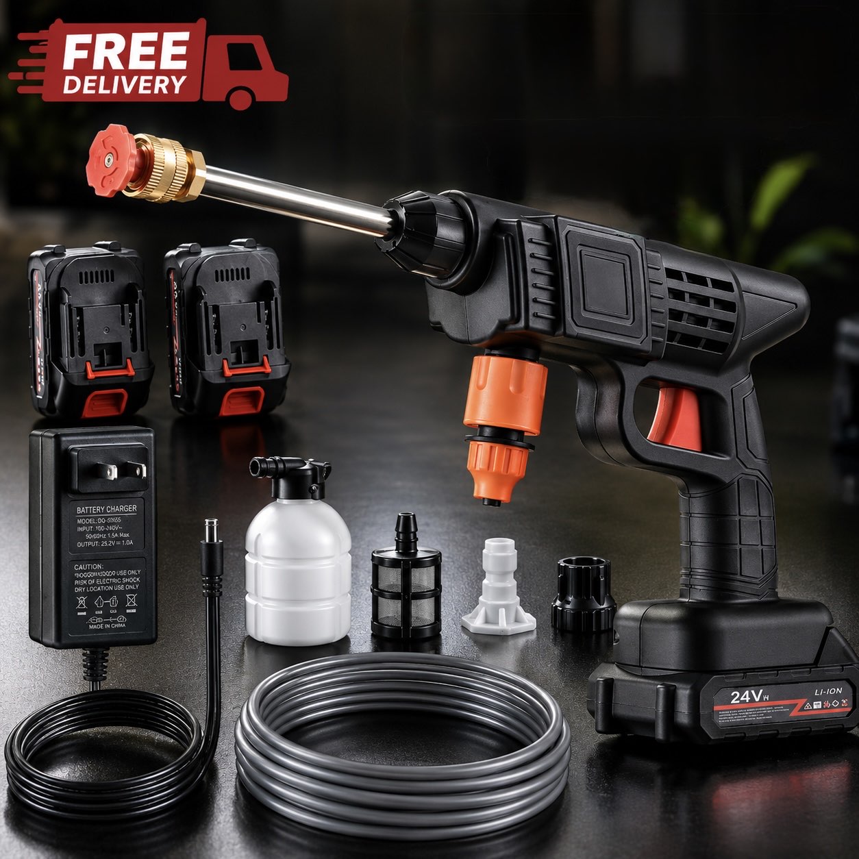 CORDLESS PRESSURE WASHER — Complete Cleaning System